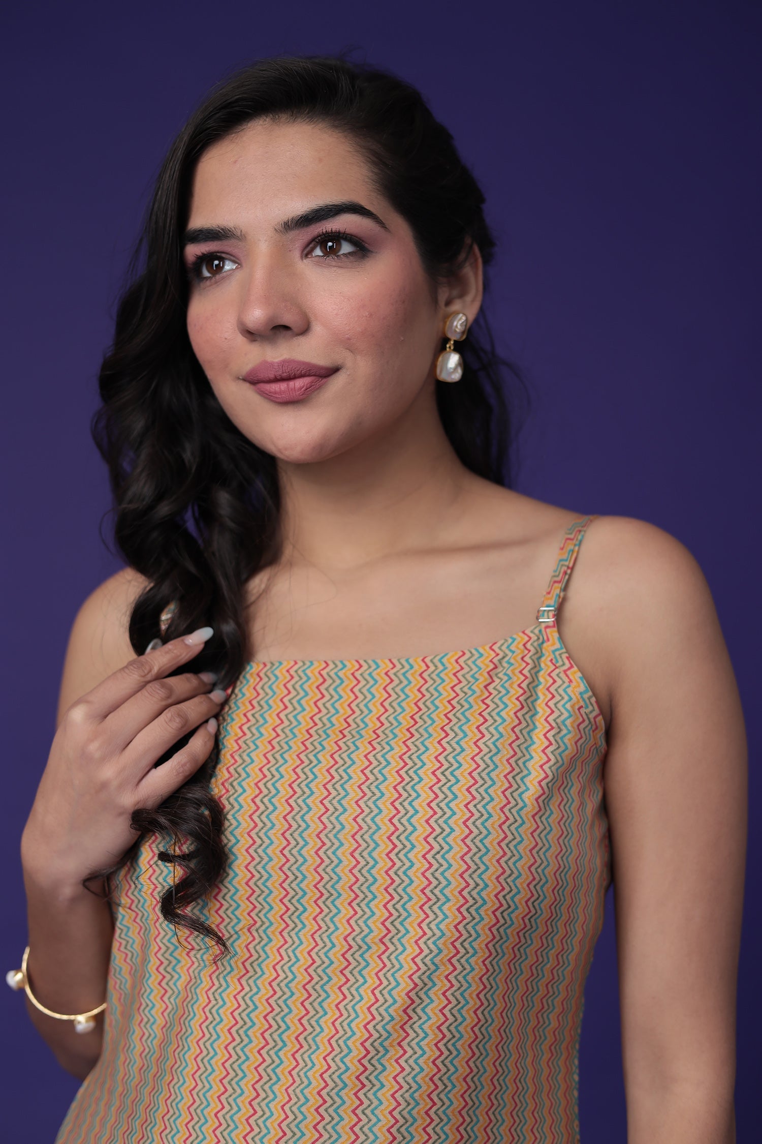 Printed Cotton Kurta Set Stitched