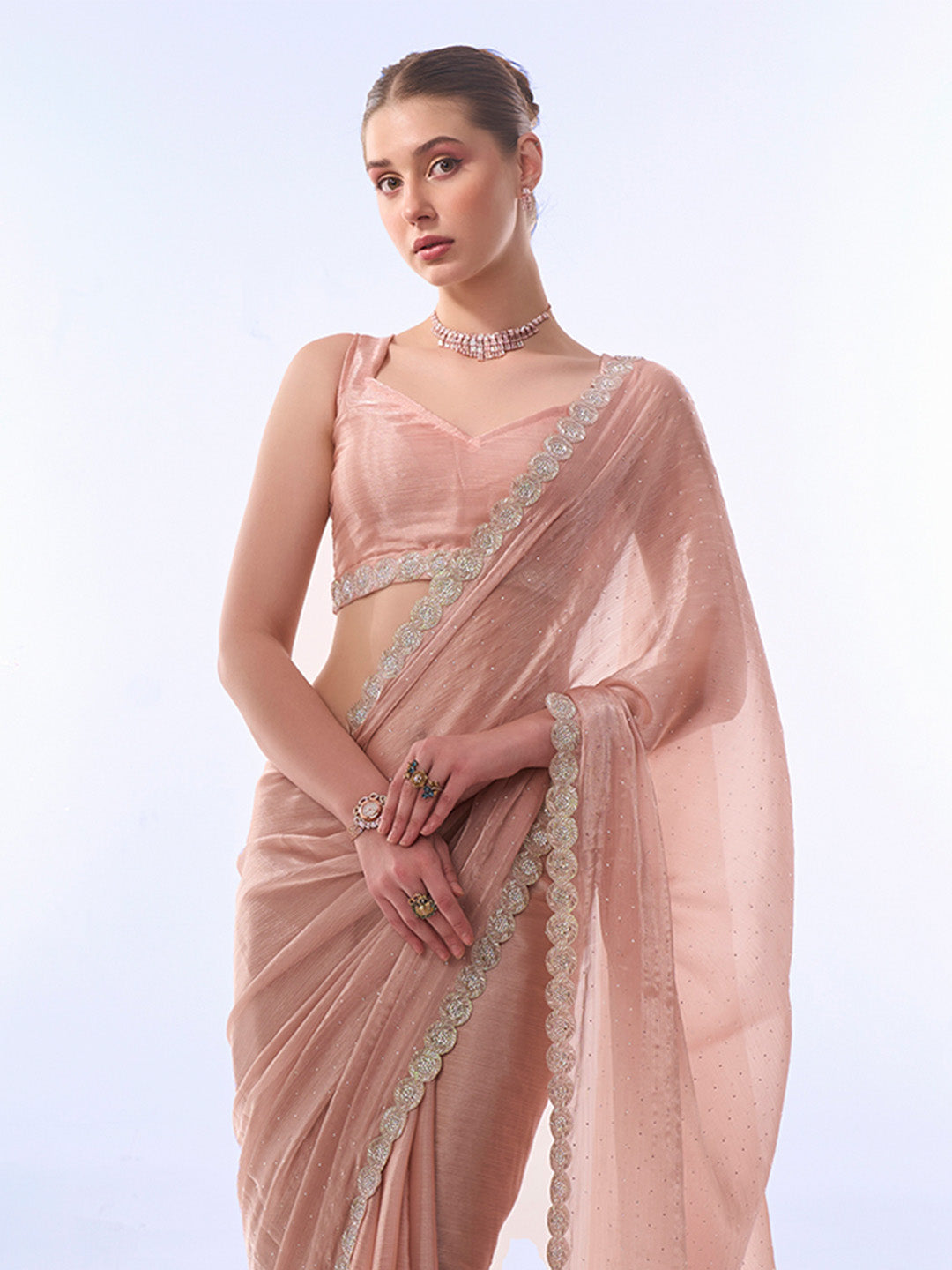 Bandhej Ghatchola Silk Saree with Zari work