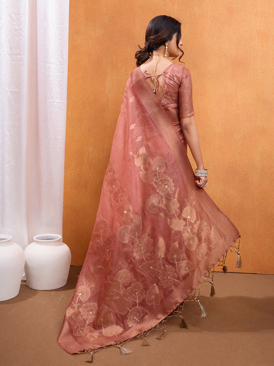 Bandhej Ghatchola Silk Saree with Zari work