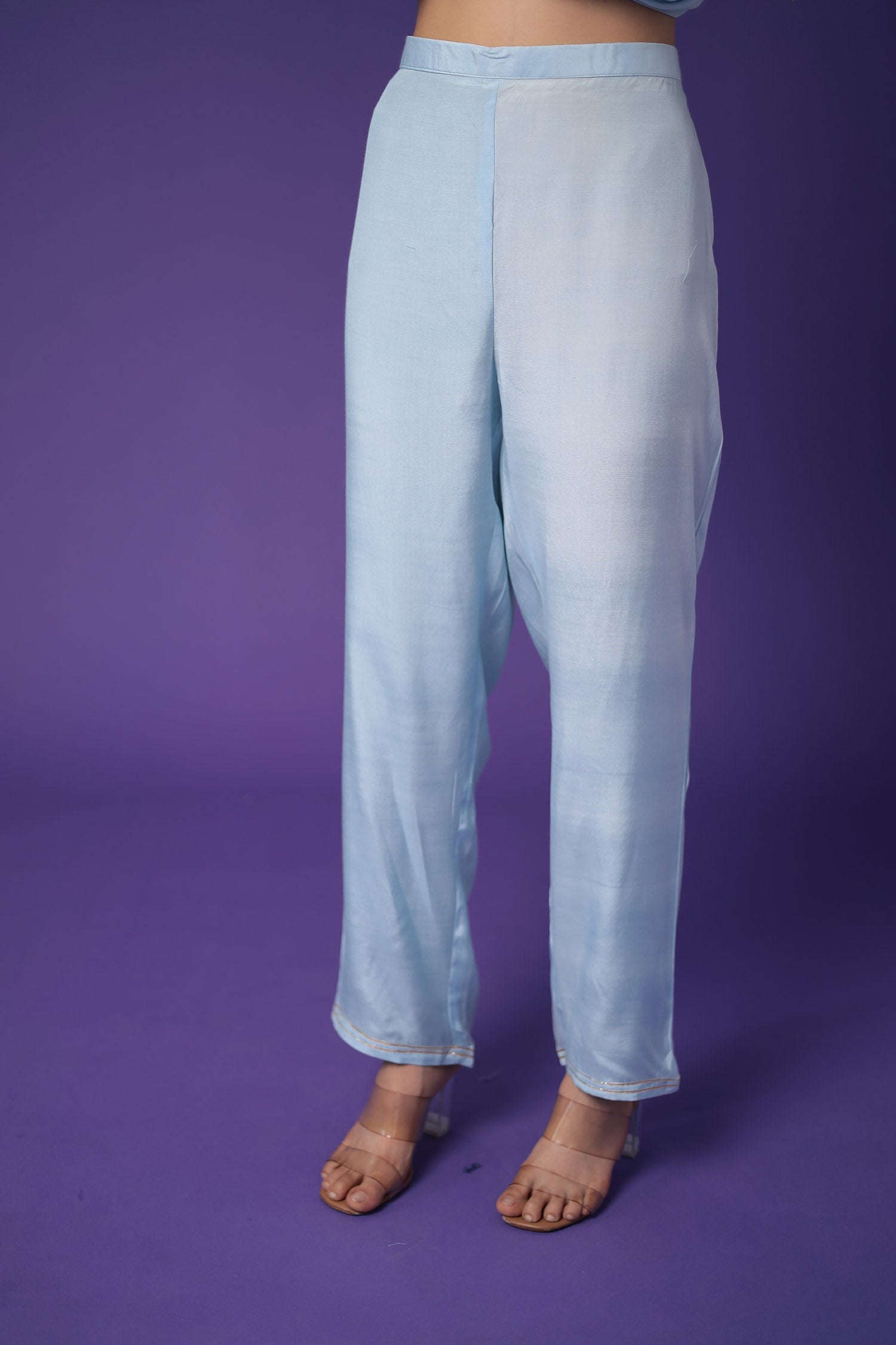 Georgette Suit Embroidered with Pittan work