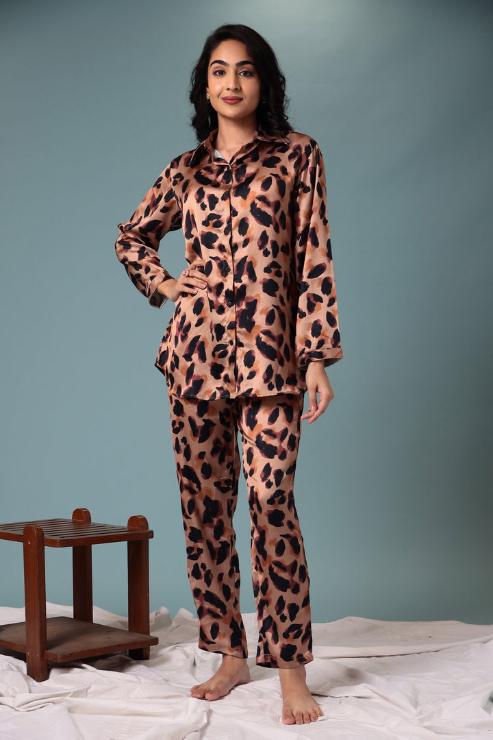 Printed Satin Co Ord Set