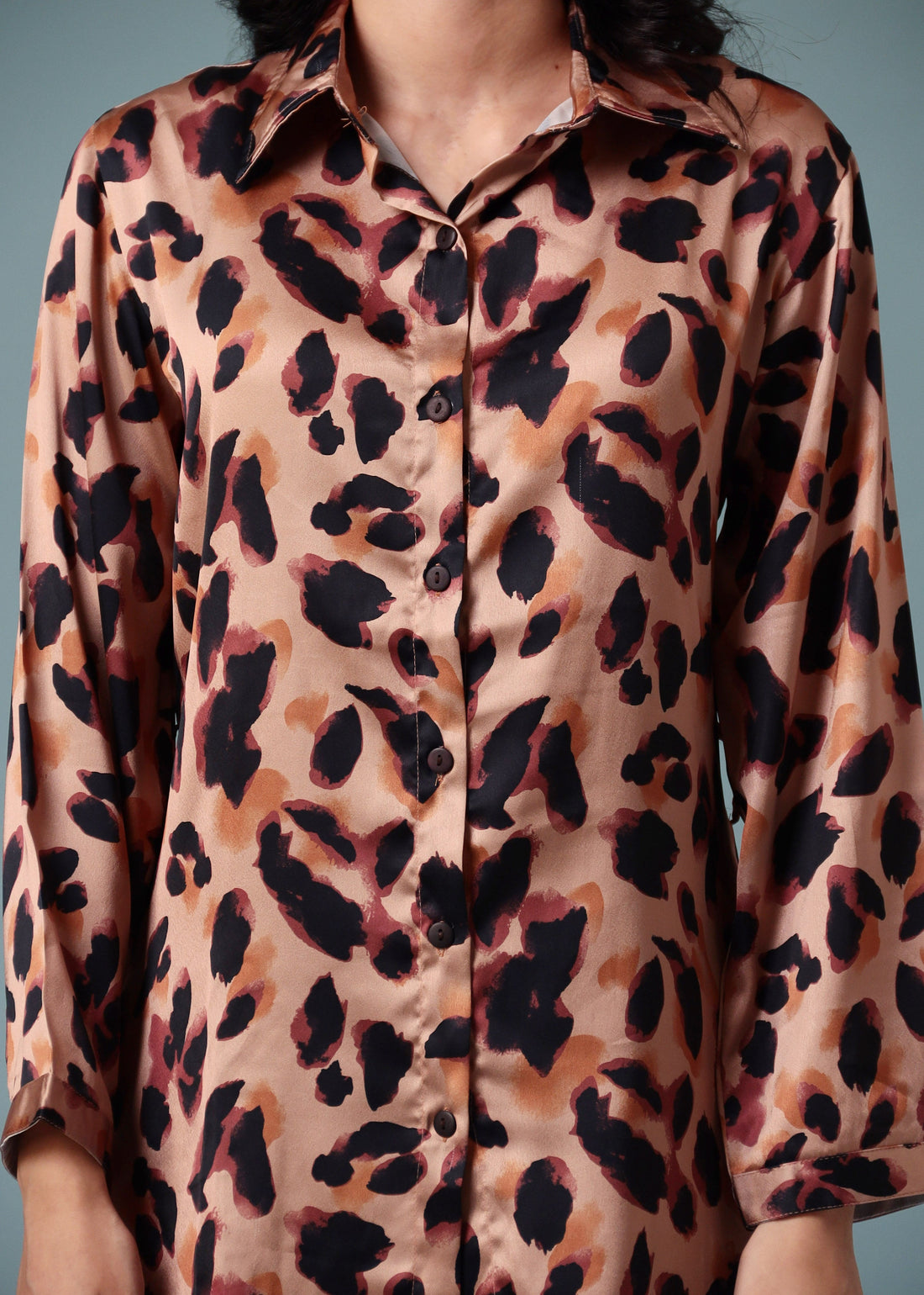 Printed Satin Co Ord Set