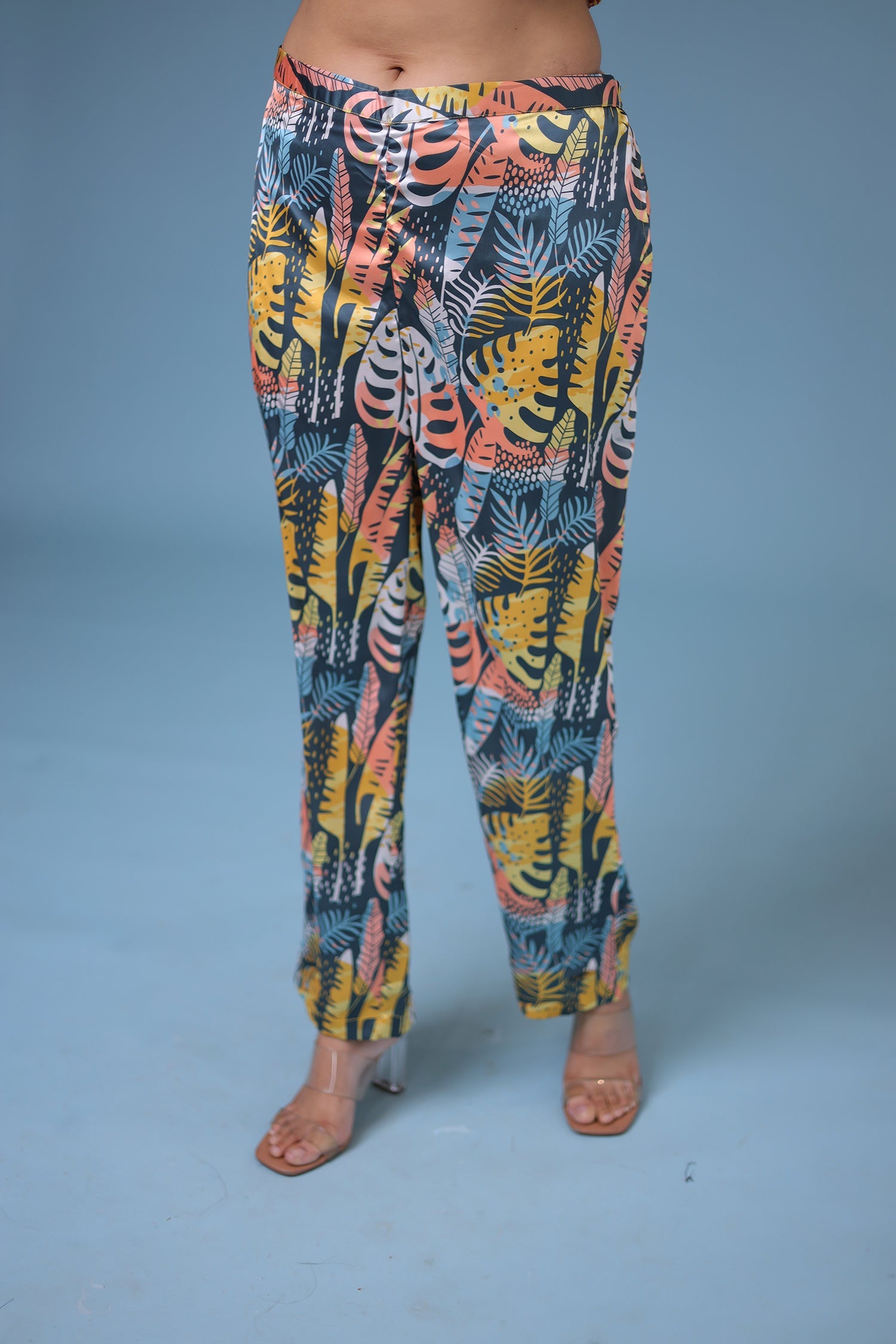 Printed Satin Silk Co Ords Set