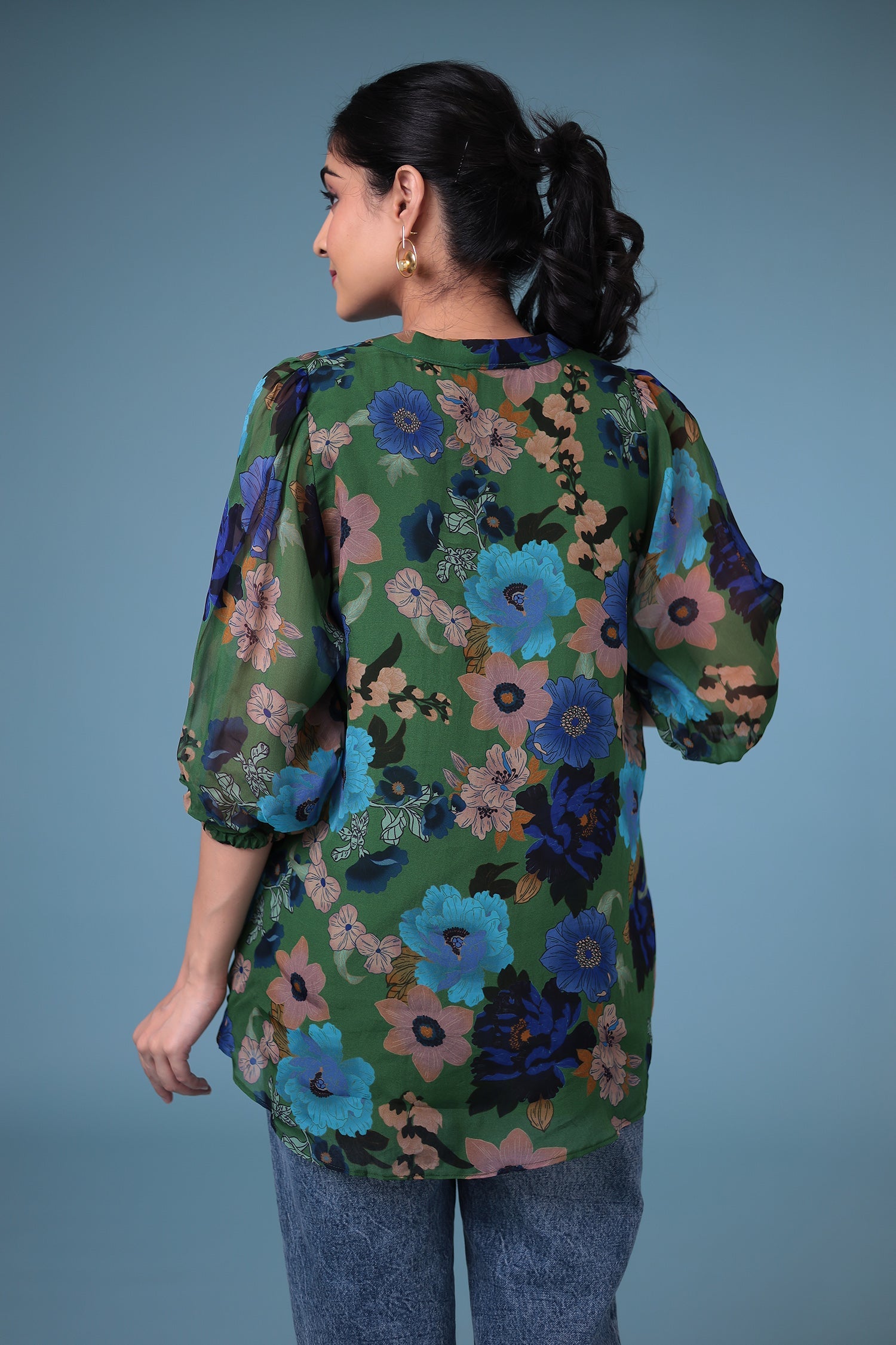 Printed Silk Blend Tunics