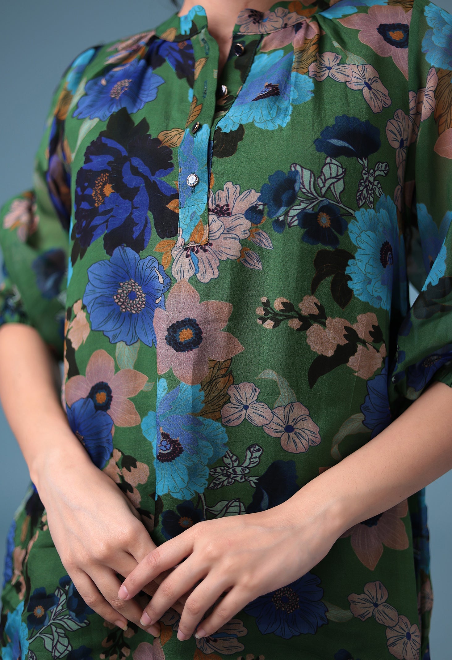 Printed Silk Blend Tunics
